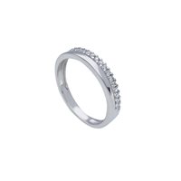 Anello Gioielleria Dossena  Donna in Oro bianco Zircone 262659  SONGA - 262659  SONGA